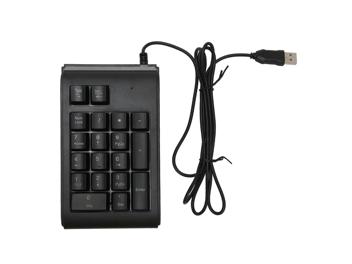 Aetheria teclado Numérico 19 Teclas com Iluminação 3 Cores Usb Plug And Play para Laptop Pc Desktop