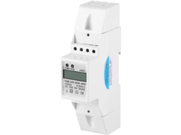 Medidor elétrico monofásico de 2 fios Brilvibera 10A para kWh com trilho DIN e display LCD digital (40)