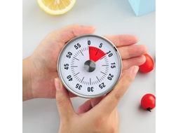Temporizador Mecânico Grande, 60 Minutos, Números Grandes, Autoportante