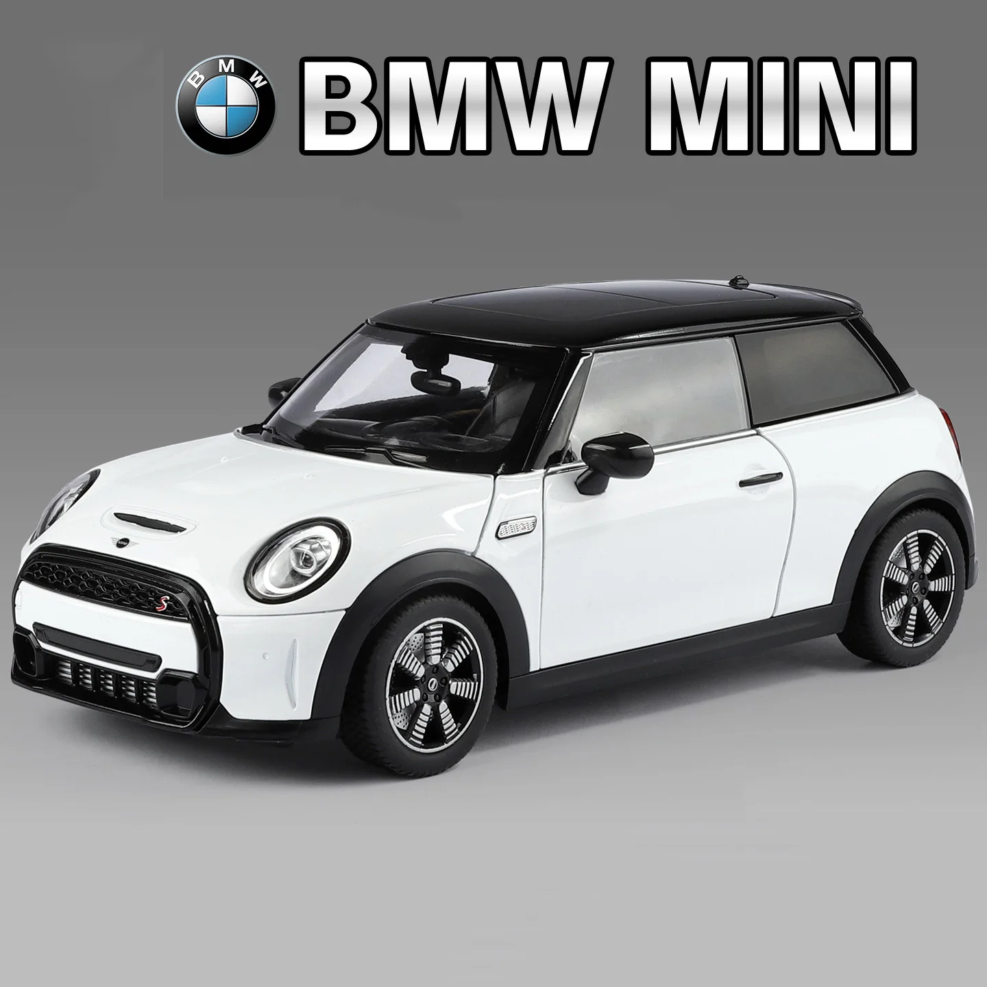 (branco) Modelo De Carro Em Liga Metálica Na Escala 1:18 E Modelo De Carro De Brinquedo