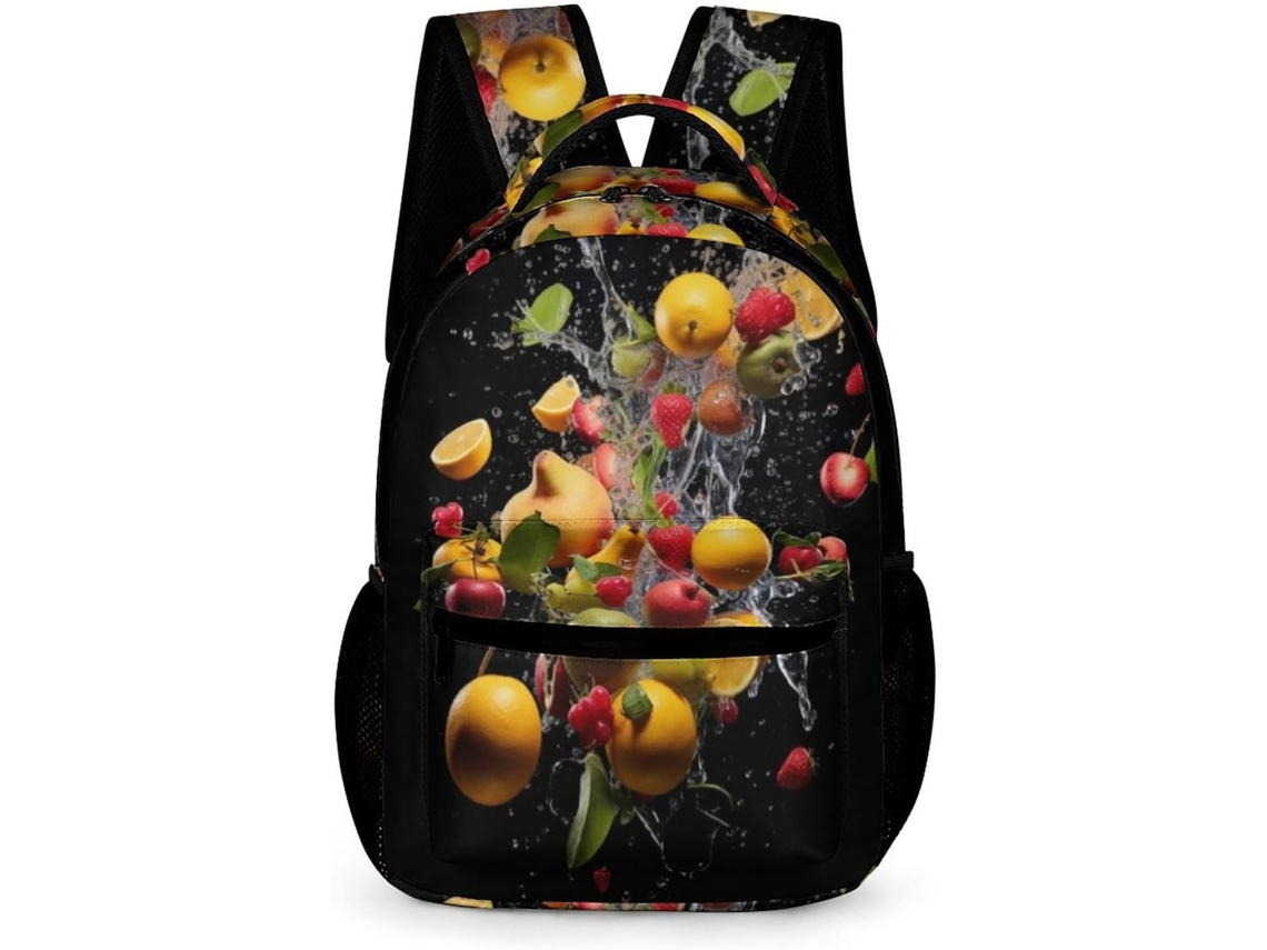 Mochilas Com Estampa Frutas, Para Meninas Meninos, Escolares Tema Adolescentes (1º Ao 5º Ano)