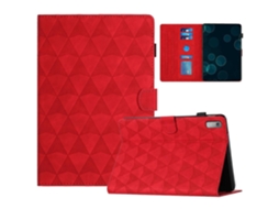 Capa Para Tablet Lenovo Tab M9 Em Couro Com Textura De Diamante
