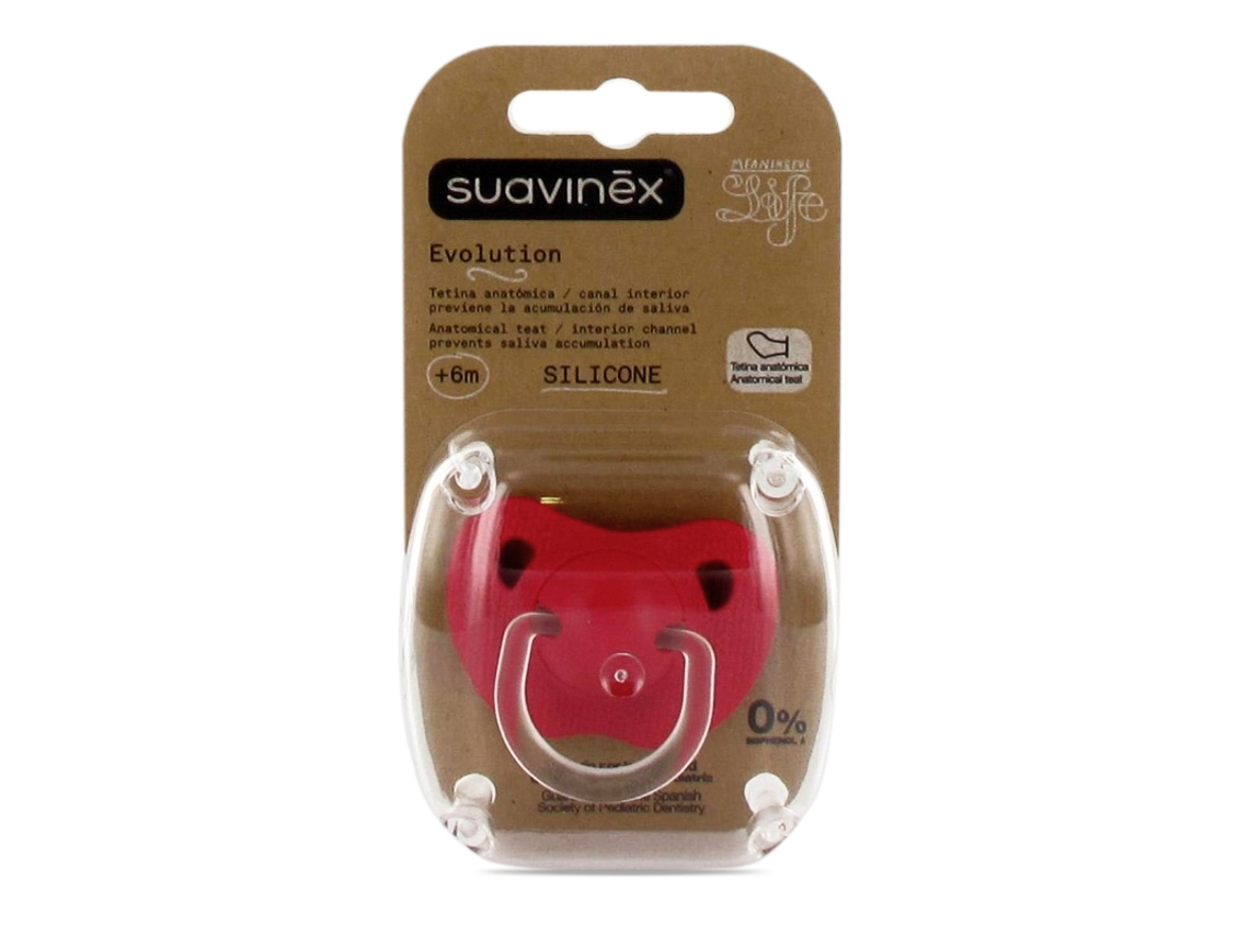 Chupeta SUAVINEX Evolution Silicona + 6 M