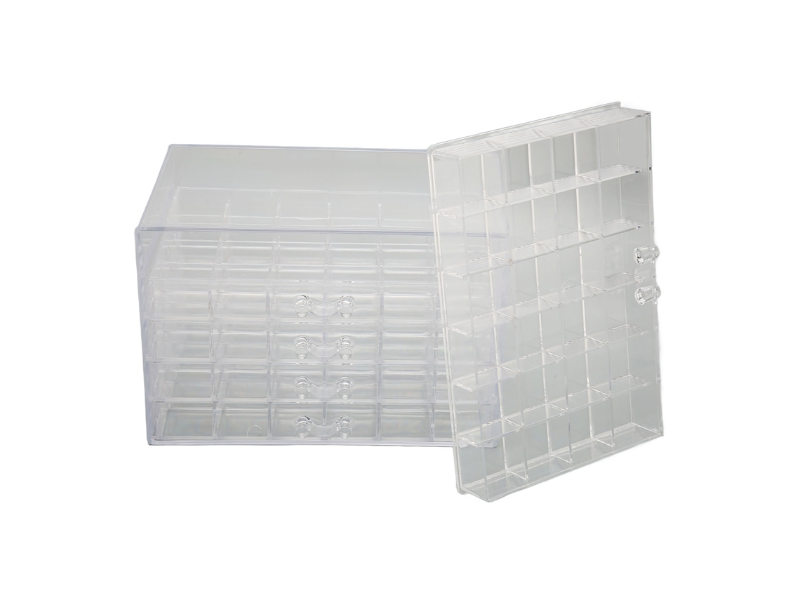 Container De Jóias Com 120 Grelhas 5 Camadas Desmontáveis