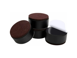 Pés Para Móveis De 3 Cm, Elevadores De Aço Carbono, Elevadores De Cama De 6 Cm, Design Redondo Preto, Compatíveis Com Pés De Móveis Slowmoose