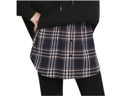 Saia Casual Mini de Moda com Estampa, Cintura Alta para Mulher