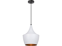 Candeeiro Suspenso Aluminio Tri Mercury Branco