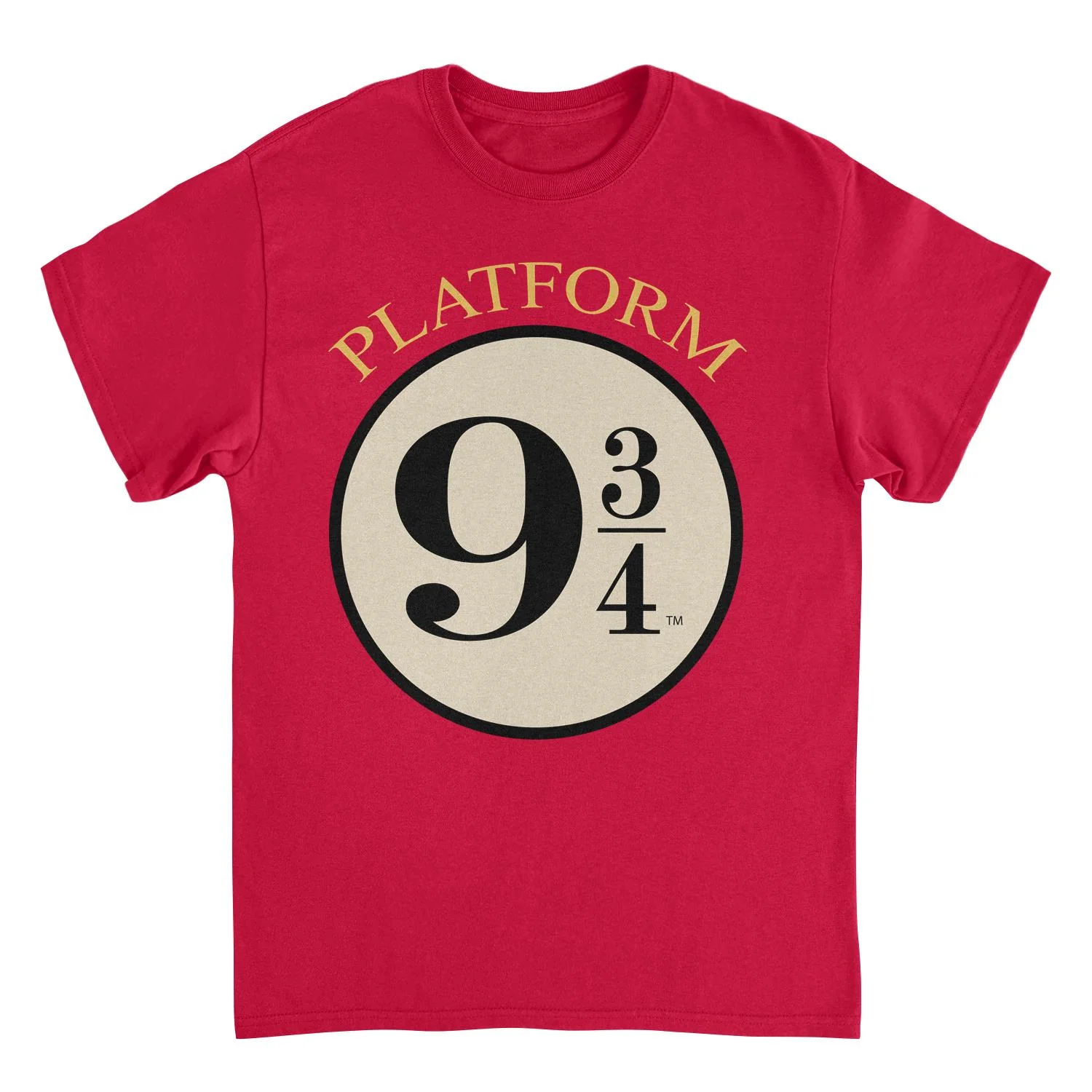 Unisex Adult T-shirt Rockinstone Harry Potter Platform 9 34 Redsizexxl