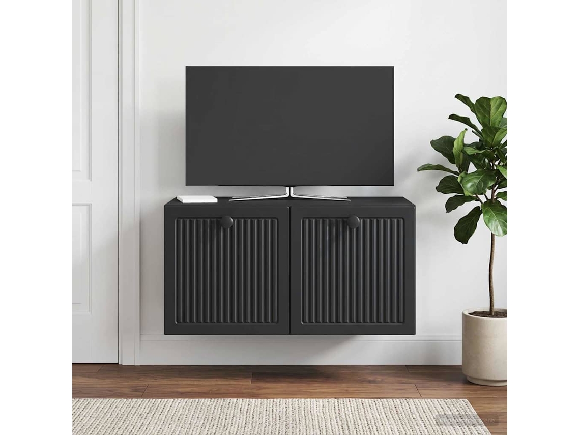 Vidaxl Gabinete de Tv de Parede Preto 59,5 X 31 X 30 Cm