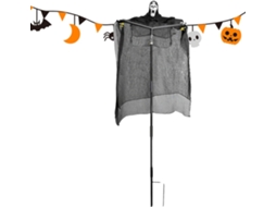 Decoração De Halloween Para Exterior Bruxa, Fantasma E Espantalho | Adereços De Terror Resistentes Vayotoy