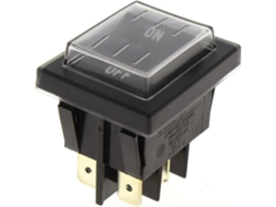 Interruptor 4 Terminais Preto Protegido 5.009.0213 - Lavadora De Alta Pressão Lavor - Interruptores E Switches