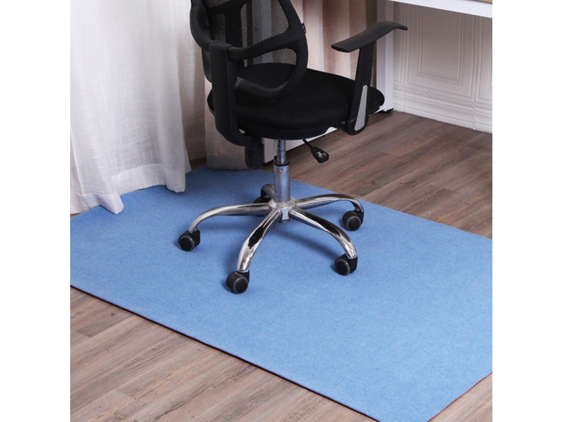 Tapete Protetor Para Cadeiras, Antiderrapante (azul Claro - 120×150cm) Cuich