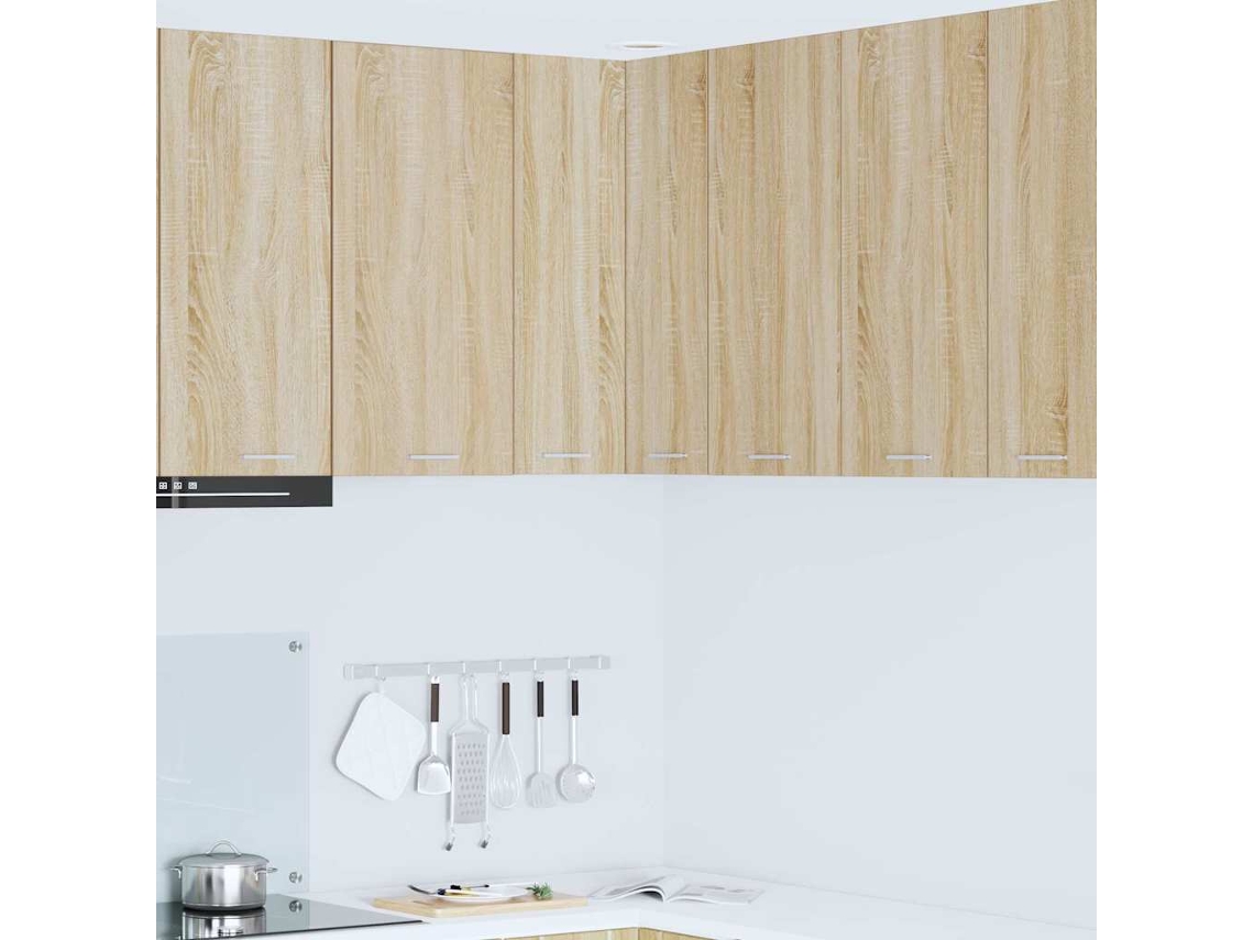 Vidaxl Armário Suspenso Carvalho Sonoma E Branco 57 X 57 X 80 Cm