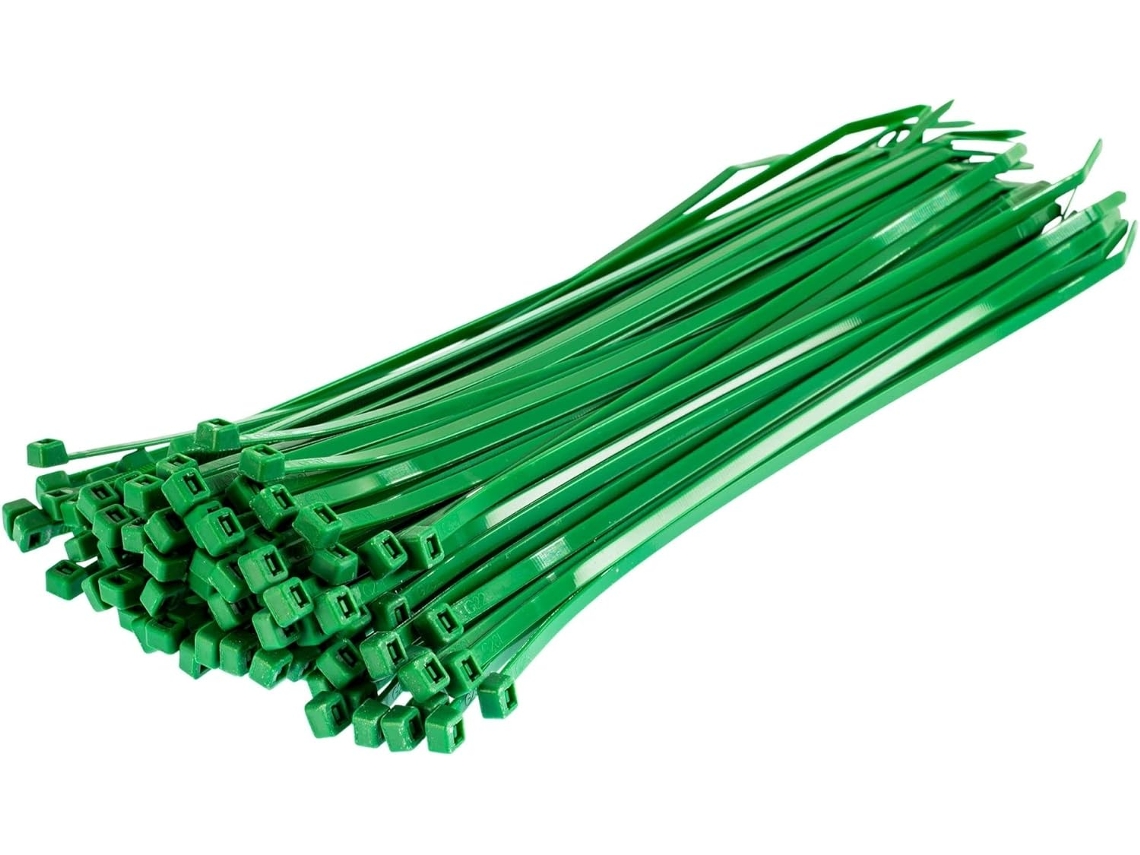 Abraçadeiras De Nylon - Verde 100 Unidades 300 Mm X 3,6 Resistentes A Raios Uv K-aquaforge