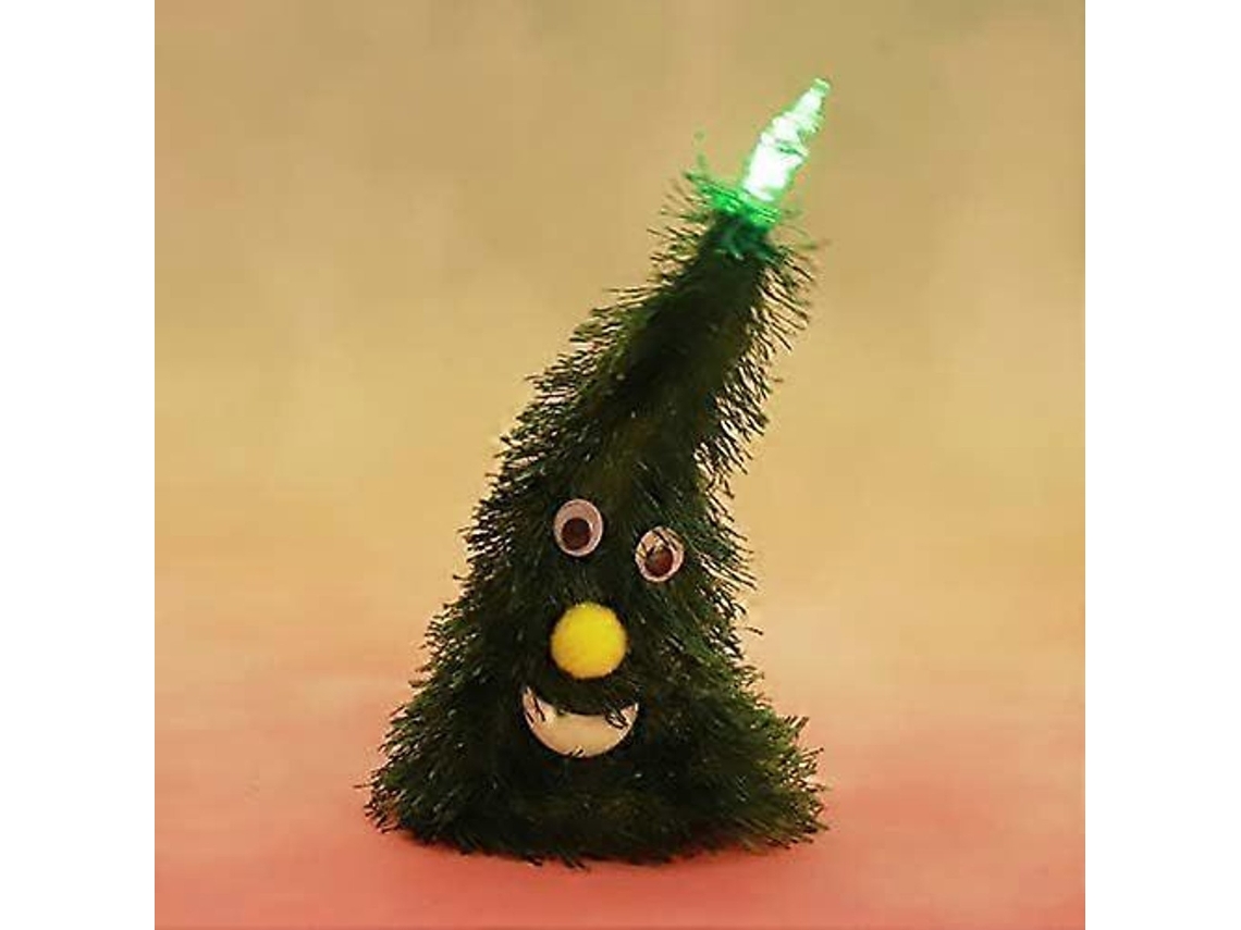 Chapéu De Natal Musical Com Luzes Led E Movimento