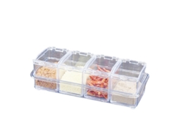 Pote Para Temperos Acrílico Transparente Cozinha