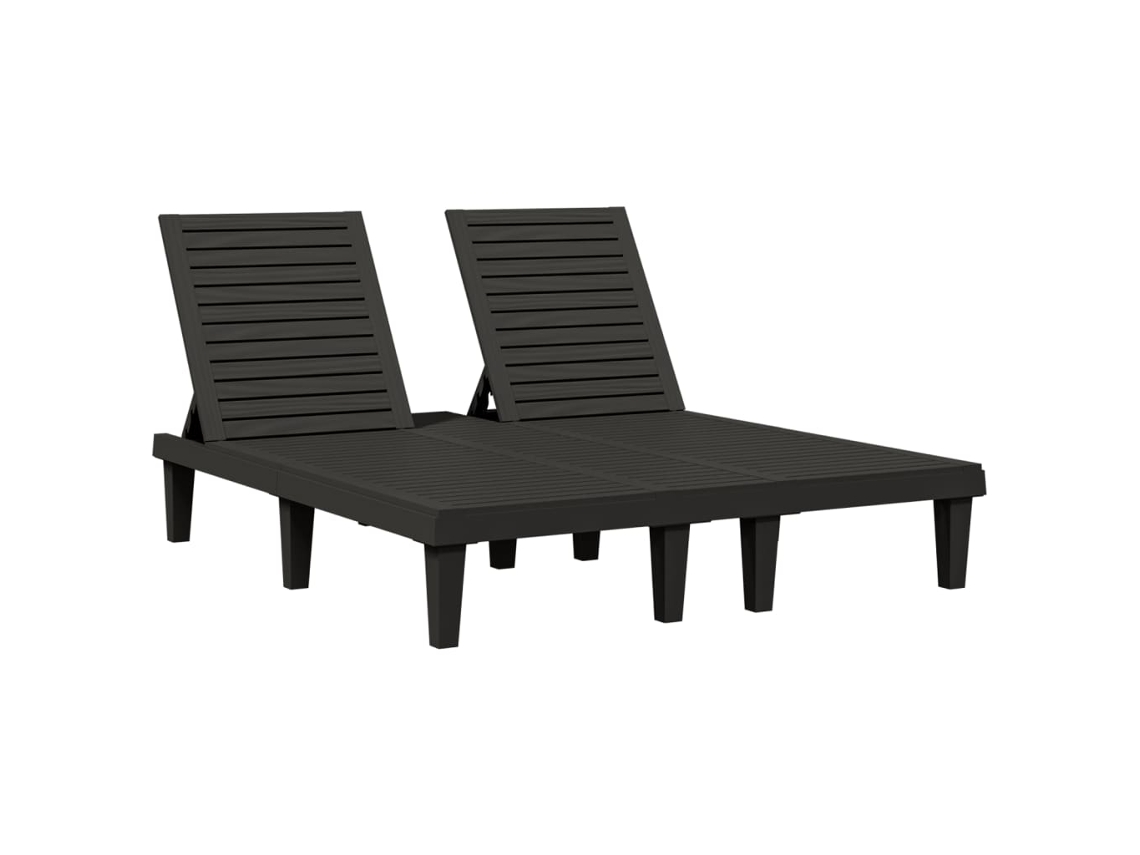 Sun Lounger, Sun Loungers Vidaxl Preto Polipropileno (n/a)