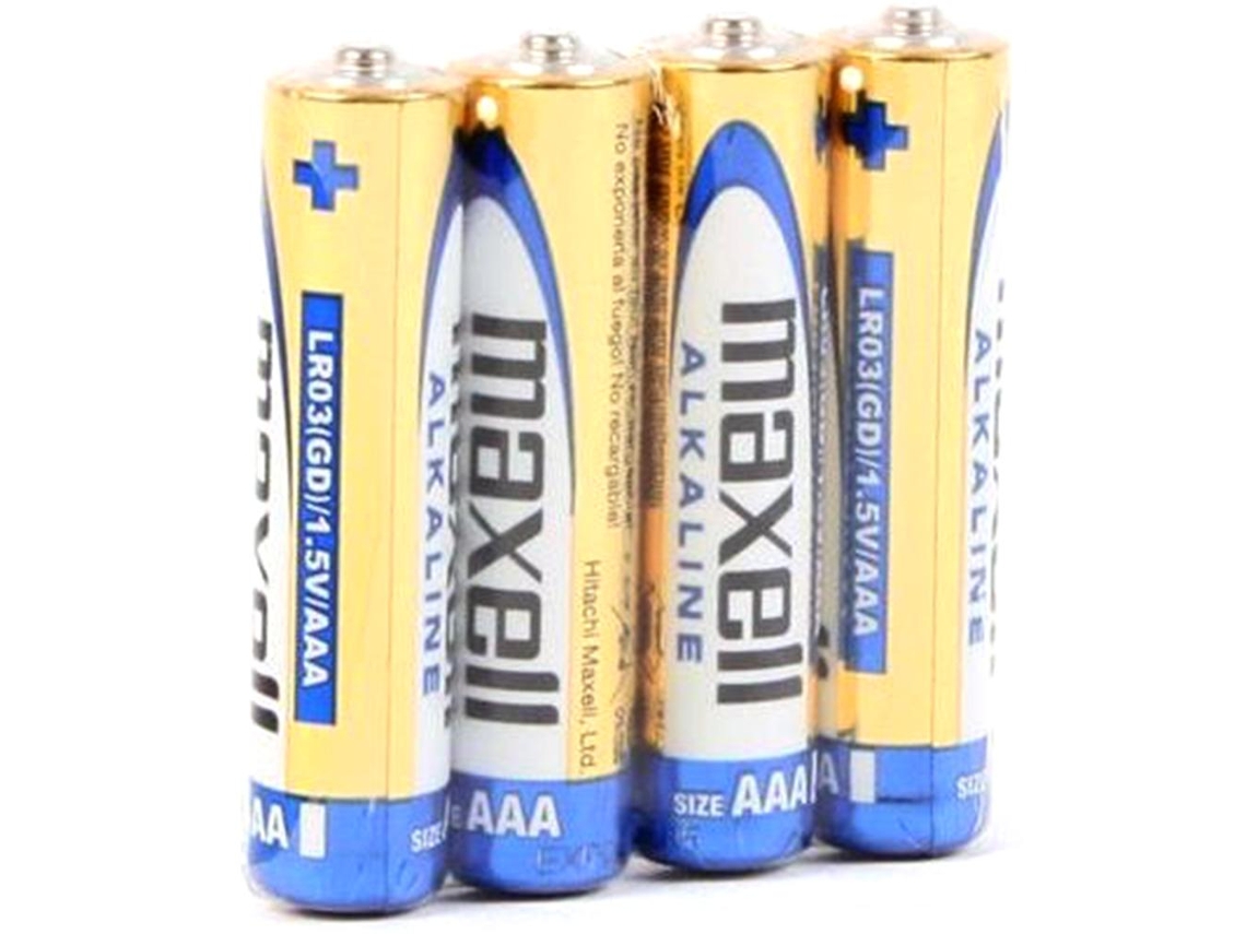 Pack 4 Pilhas Alcalinas 1.5V LR03 AAA - MAXELL