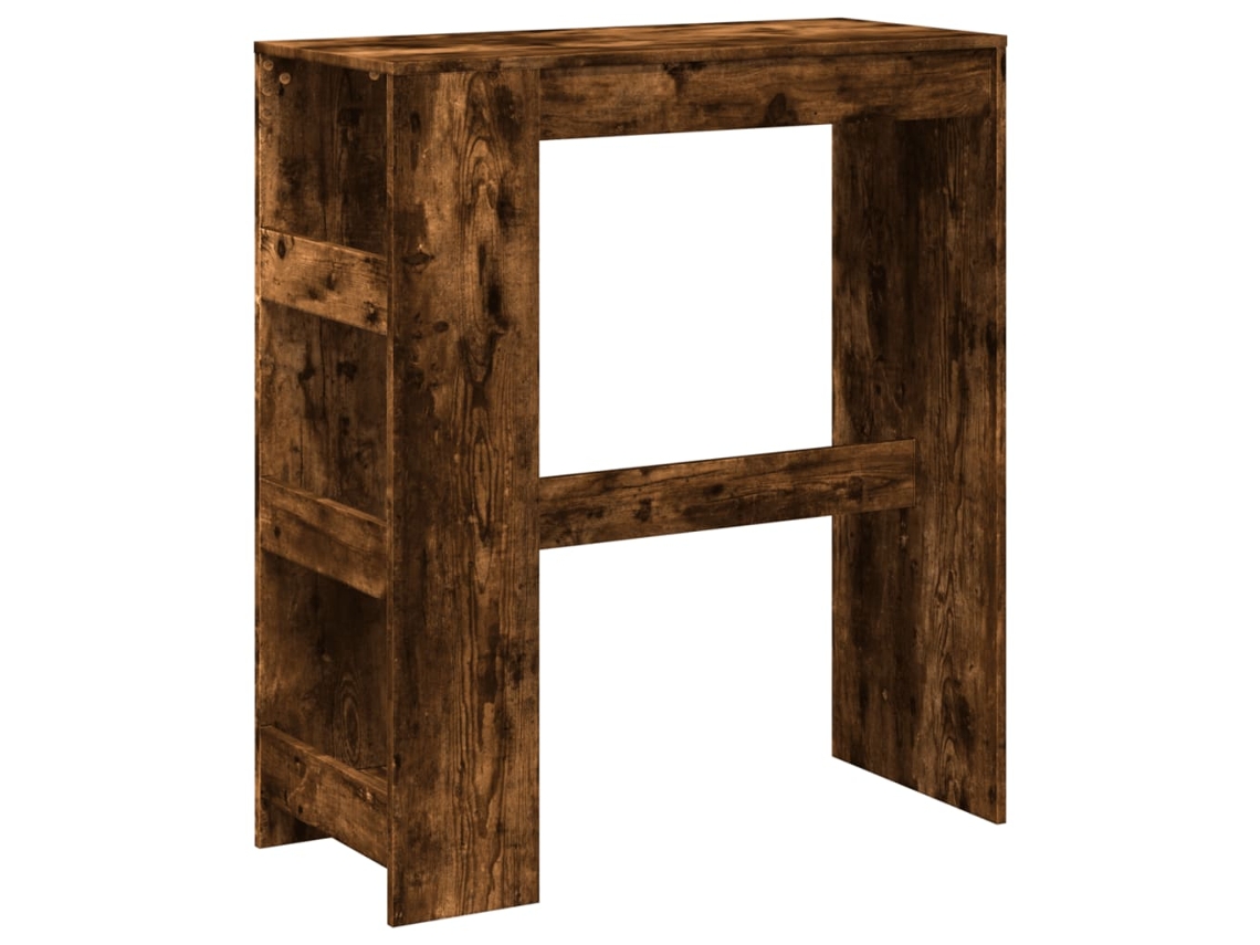 Mesa de Bar com Prateleiras Derivados de Madeira Carvalho Fumado MAISON EXCLUSIVE (51x50x103,5 cm)