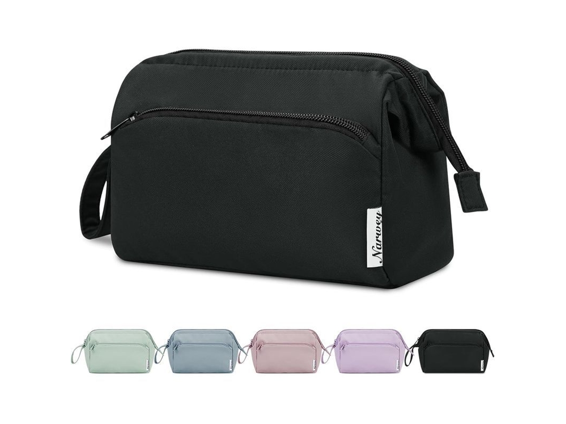 2026altiro-bolsa De Maquiagem Grande Com Fecho Lateral Aberto Para Viagem E Organização De Cosméticos (preto)