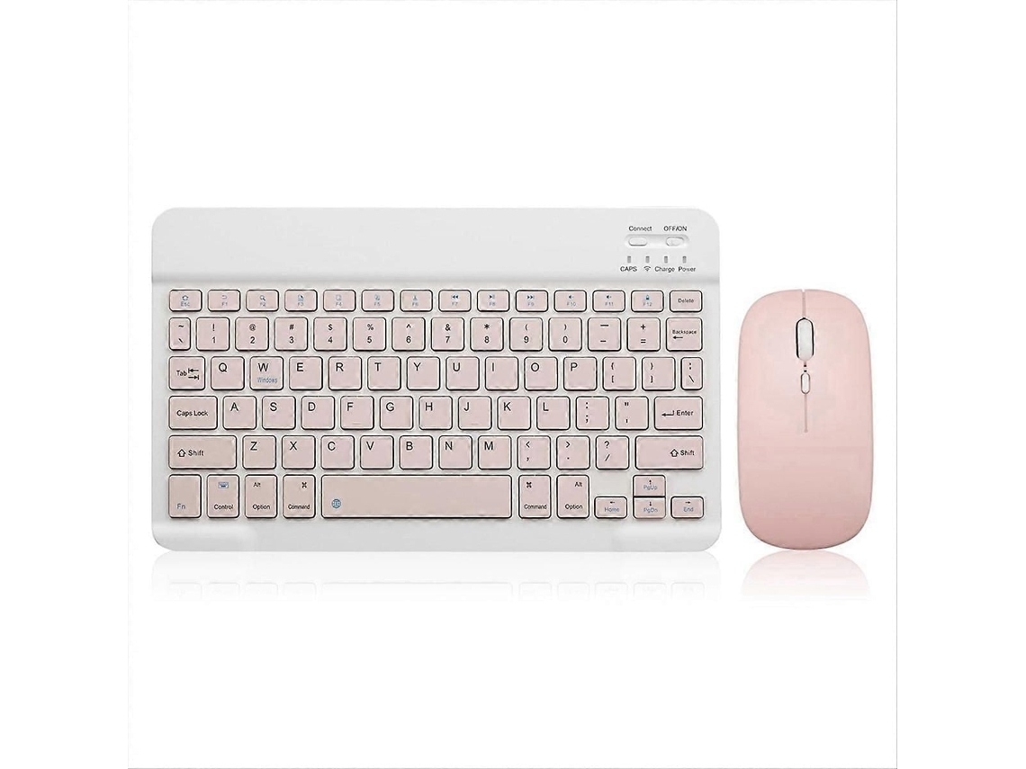 Conjunto de Teclado e Mouse Sem Fio Ultrafino com Bluetooth de 10 Polegadas. TAISHENGDA