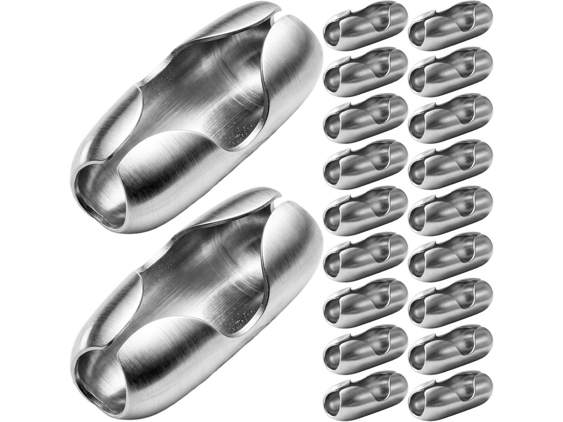 Conector De Corrente Para Persiana Rolo Didiseaon Em Aço Inoxidável, Prateado, 25 Unidades, Resistente À Ferrugem, Para