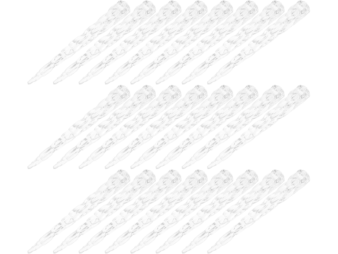 Elegantes Cúpulas De Plástico Em Formato De Cubo De Gelo Para Lâmpadas De 5 Mm, Pacote Com 50 Unidades.