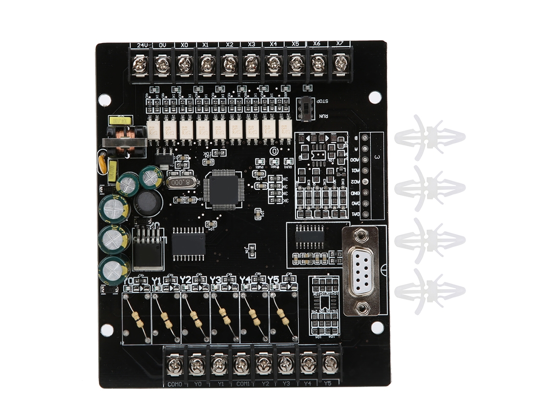 Placa De Controle Industrial Plc Fx1n‑14mt Módulo Controlador Programável