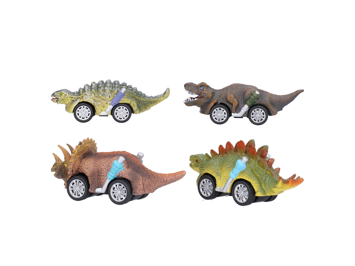 Mali 4pcs Brinquedo de Carro Modelo Dinossauro Mini Alta Simulação para Crianças Acima de 3 Anos