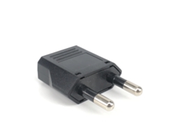Adaptador De Viagem Ue Para Eua 4, 0 Mm Branco 1 Unidade Conversor De Energia Com Protetor Contra Surtos 4, 0 Mm