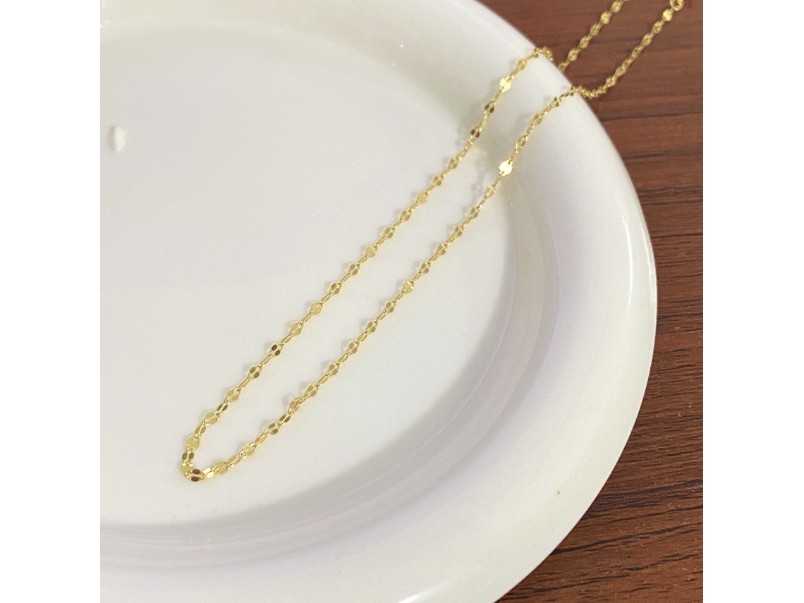 S925, Colar, Cadeado Simples com Detalhes Luminosos para Lábios, Estilo Japonês e Coreano, Cor Nude MDUG (prata)