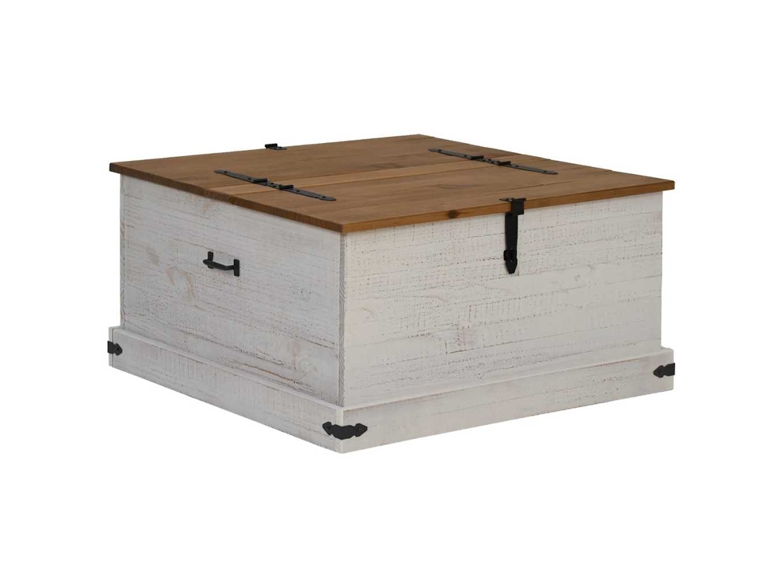 Storage Chest, Storage Chests Vidaxl Branco Madeira De Pinho (n/a)