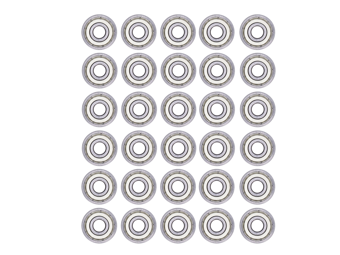 20 Peças De Rolamentos De Bola Miniatura De Ferro Selados Com Canal Profundo Para Carga Radial E Axial 625