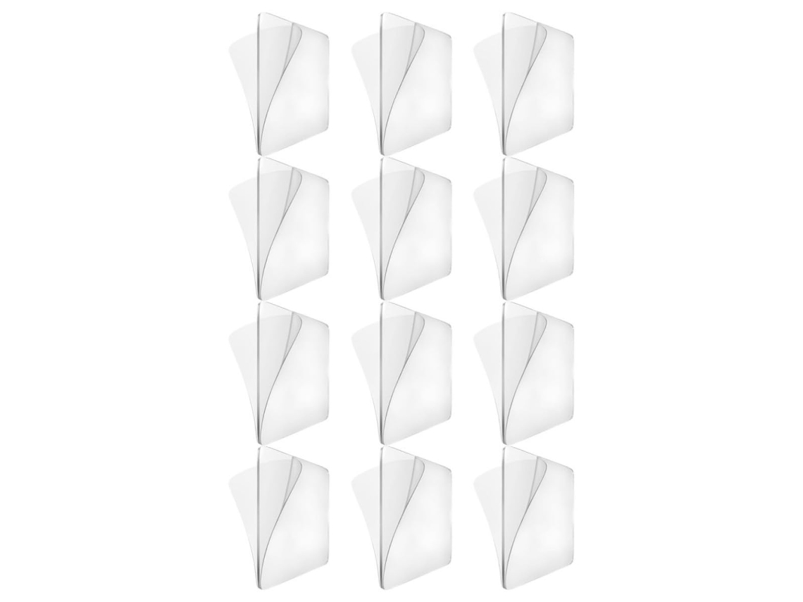 Adesivos Sem Pregos Solustre, 12 Unidades, Fita Adesiva Transparente De Pvc Dupla Face Com Alta Viscosidade Para Evitar