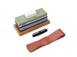 Kit De Lixa Afiar Premium 400/1000 3000/8000 Grit Com Base Antiderrapante Para Todos As Lâminas