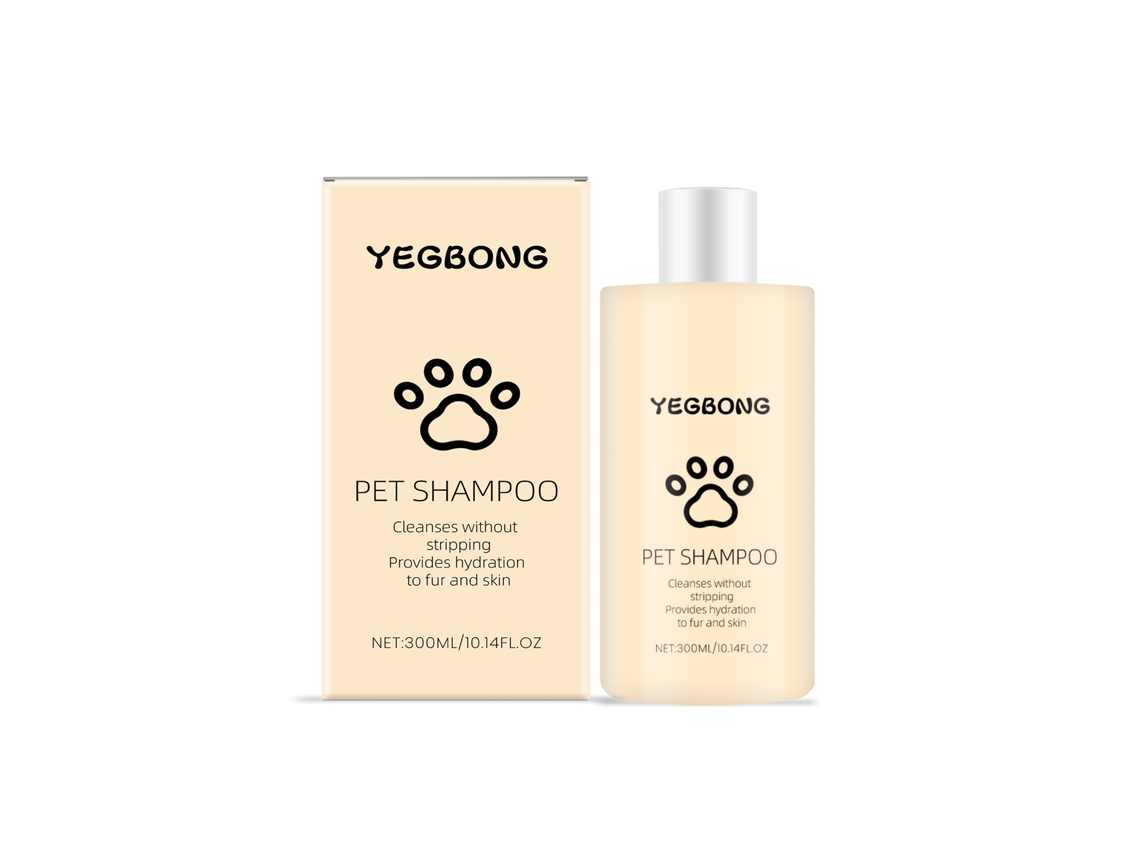 Shampoo para Cães e Gatos Yegbong 300g Limpeza Suave Cabelo Macio e Sem Emaranhados
