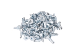 50 Parafusos Auto-avançantes Cruzados 4.8x16mm Aço Carbono Galvanizado Anti-óxido Para Casa