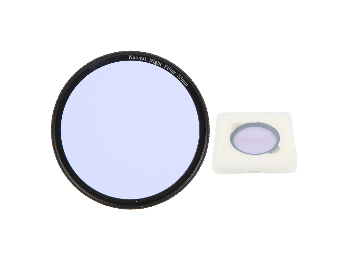 Filtro Lightdow Clear Natural Night Filter para lentes de câmeras, com redução da poluição luminosa, ideal para observar o céu noturno estrelado (55mm) - LAXISCREED