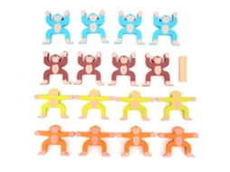 Walshlxq juego de Apilar Madera Bloques de Equilibrio Juguete Educativo para Niños Regalo