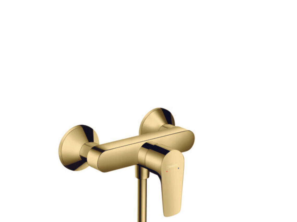 HANSGROHE Talis E misturadora monocomando de duche montada à superfície, Cor: Ouro polido
