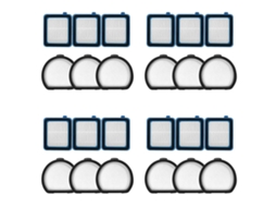 12x Para Electrolux Pf91 Série 5ebf / 5btf 6bwf Bork V800 Aeg Filtro Escape Pó Sem Fio Aspirador Pau Peças