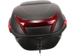 1 Conjunto De Baú Traseiro Com Compartimento Para Capacete, Fundo E Alças Reforçados, Cor Aleatória.