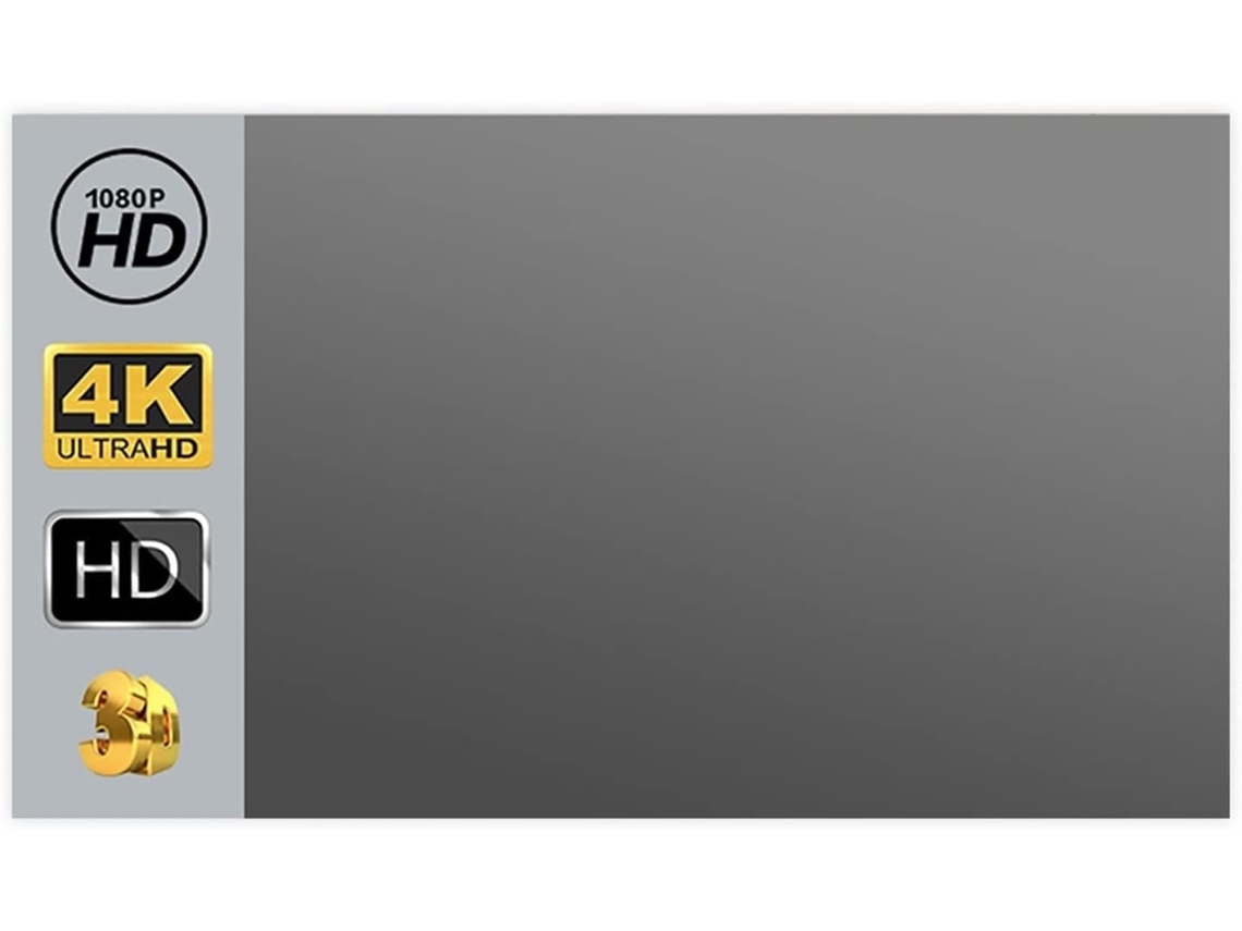 Telas De Projeção Reflexivas De Alto Brilho 60 100 130 Polegadas 16:9