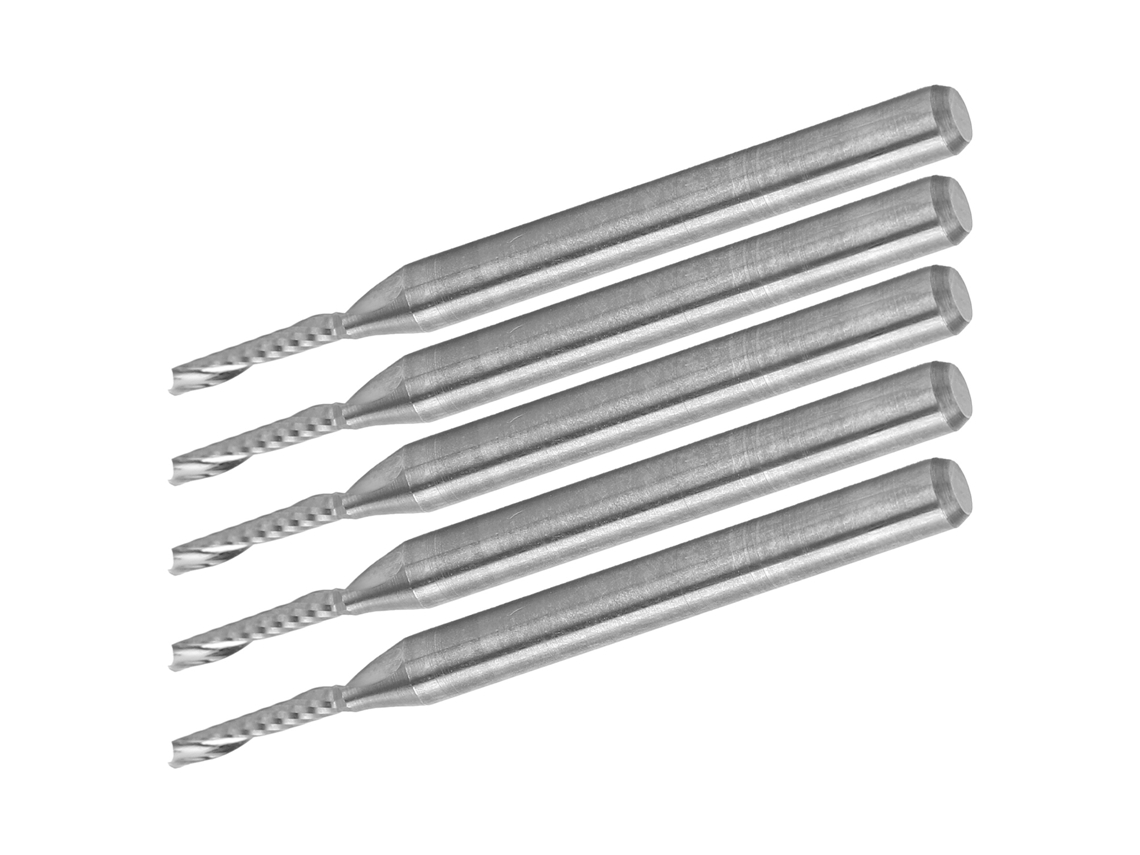 Kit De 5 Fresas De Corte Reto Laxiscreed Para Trabalhos De Usinagem Com Precisão E Durabilidade