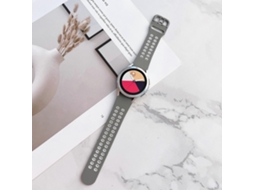 Pulseira De Silicone Bicolor Com Fivela Dupla Para Samsung Galaxy Watch4 40mm