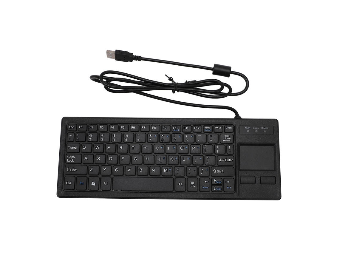 Teclado Mecânico Usb Industrial com Touchpad Resistente À Água e Poeira Plug And Play para Pc | S/MARCA