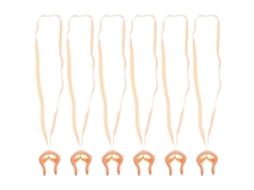 Clipe Nasal De Silicone Com Alça Para Natação, Acessório Para Natação, Pacote Com 6 Unidades.