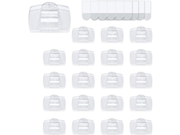 Clips De Cabo Transparentes Grandes Uso Interno Com Fitas Adesivas, Clipes De Parede Resistentes A Danos 40 + 48 Fitas