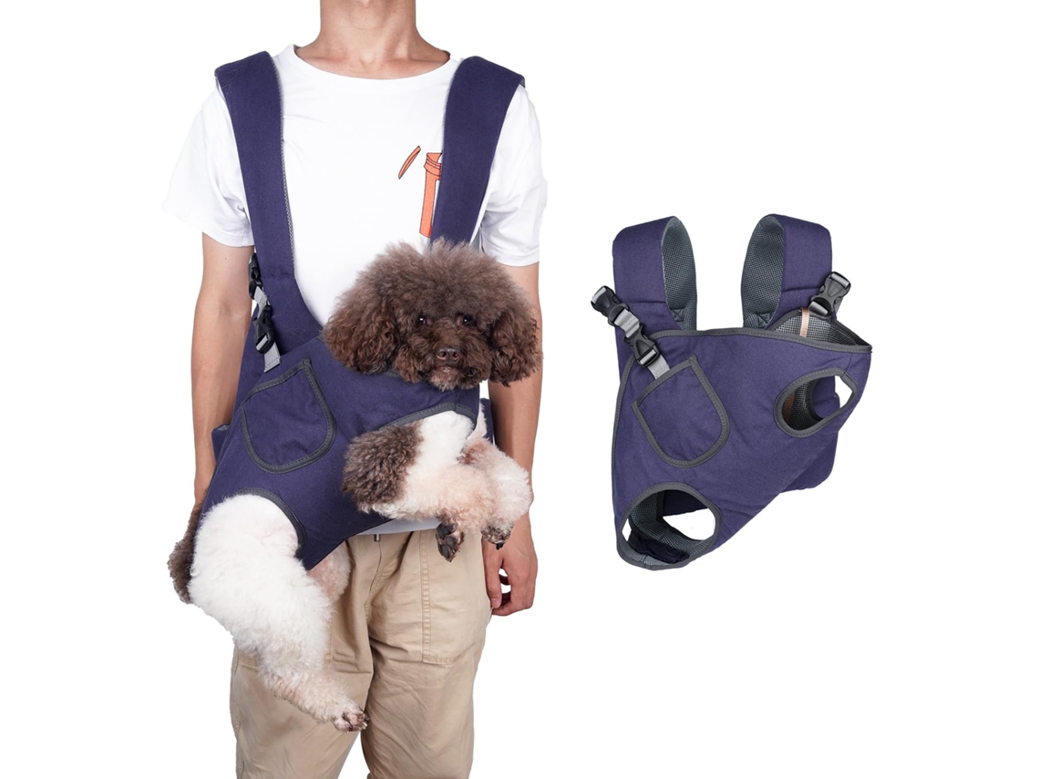 Mochila para Cães e Gatos, Respirável, Ajustável, com Tela AQUAFORGE
