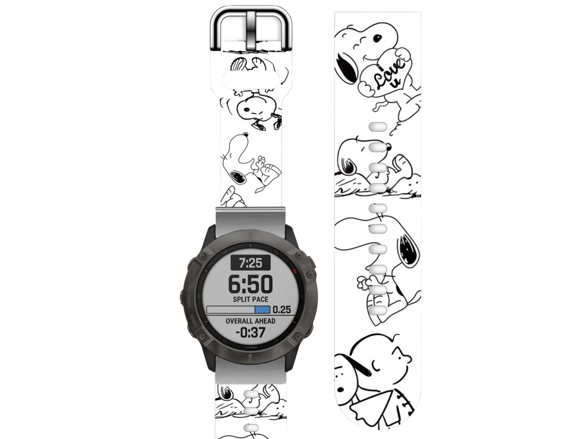 Bracelete Silicone Líquido para Garmin Instinct Crossover Branco